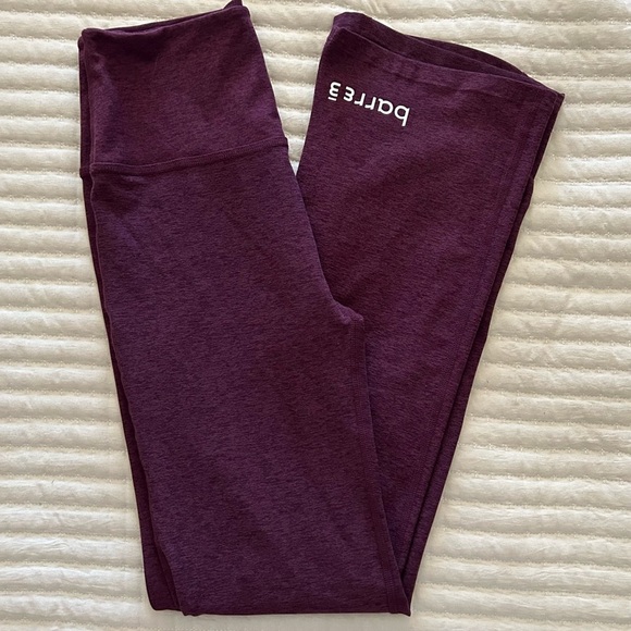 Beyond Yoga x Barre 3 Spacedye High Waisted Practice Pants Boysenberry, Large - Picture 10 of 10